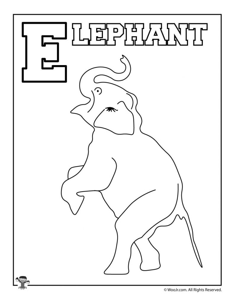 Letter E Worksheets & Crafts | Woo! Jr. Kids Activities : Children's ...