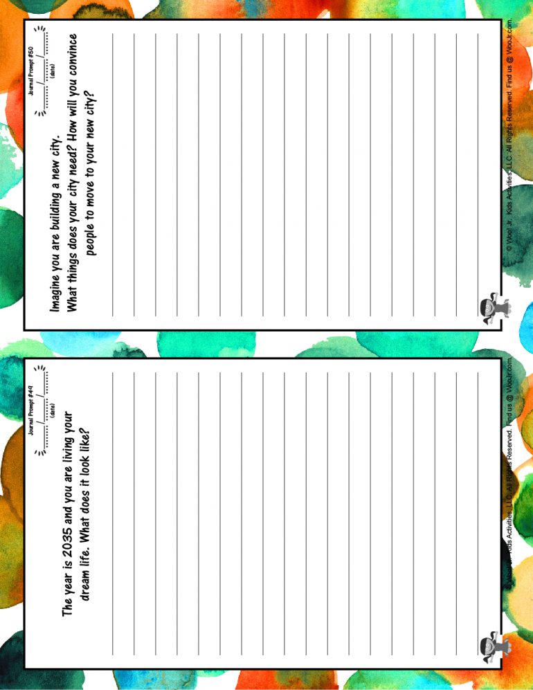 Printable Journal Prompts for Kids & Teens | Woo! Jr. Kids Activities ...